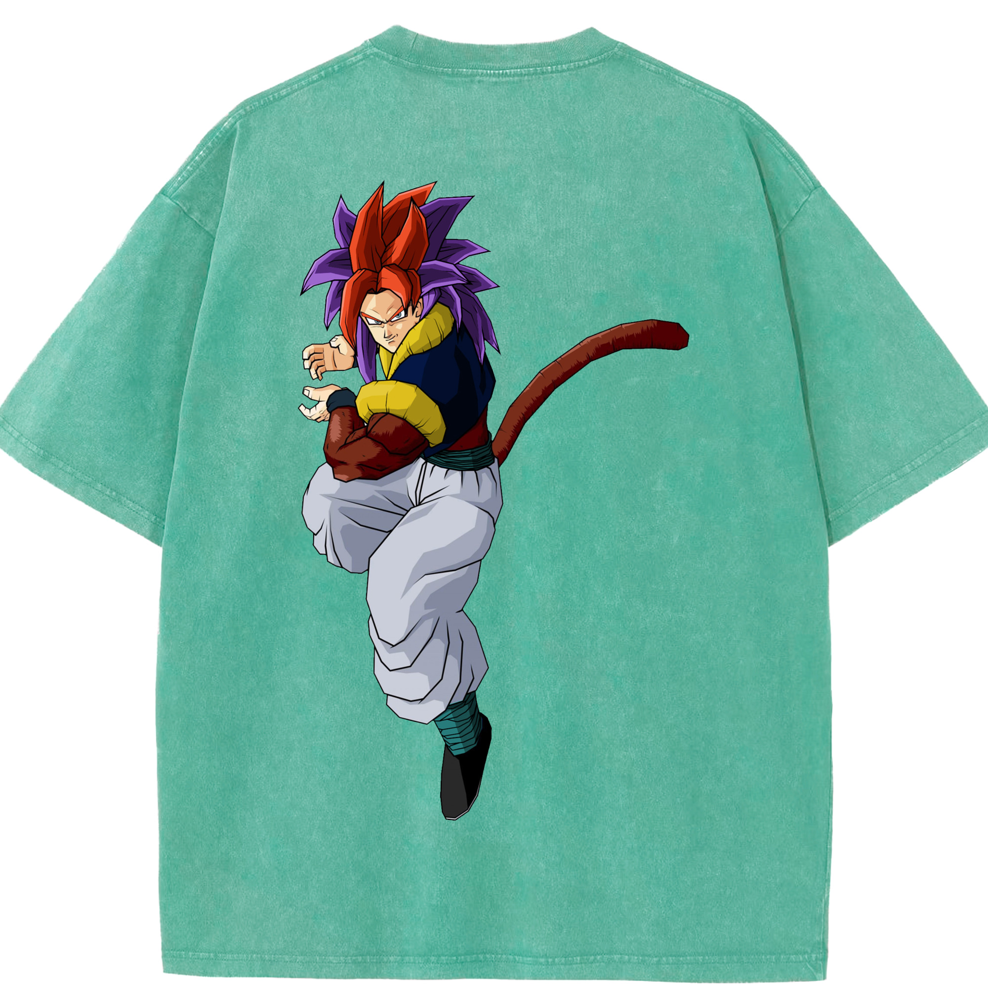 （画像用） ドラゴンボール DRAGON BALL 綿100% ヴィンテージ風 半袖Tシャツ（背面プリント）